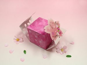 桜パッケージスリーブ開く状態