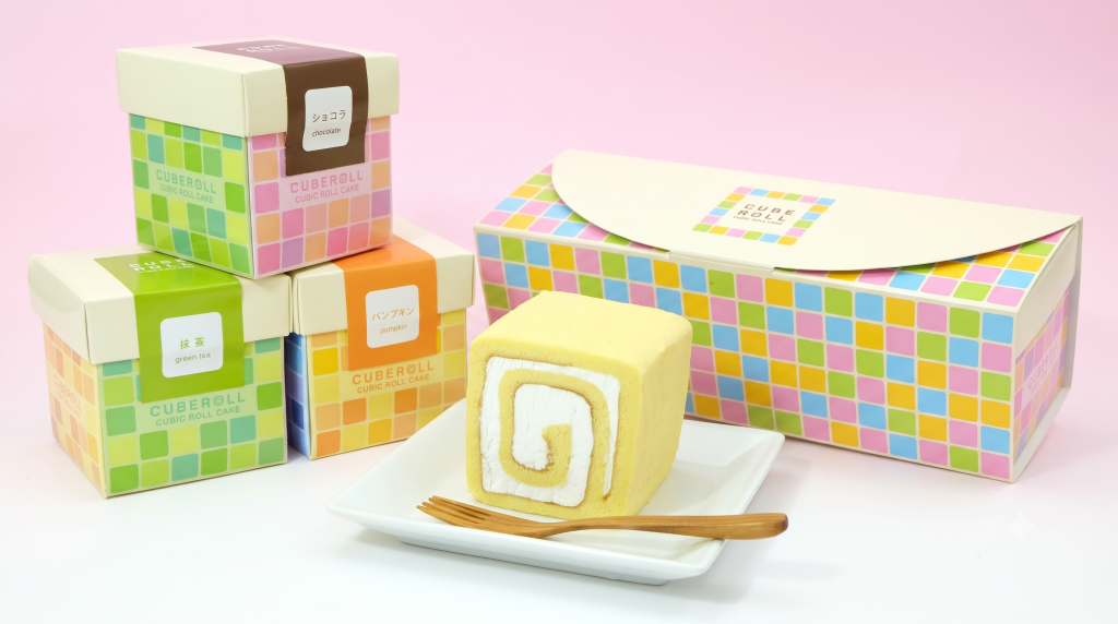 ロールケーキのパッケージ・ロゴデザイン
